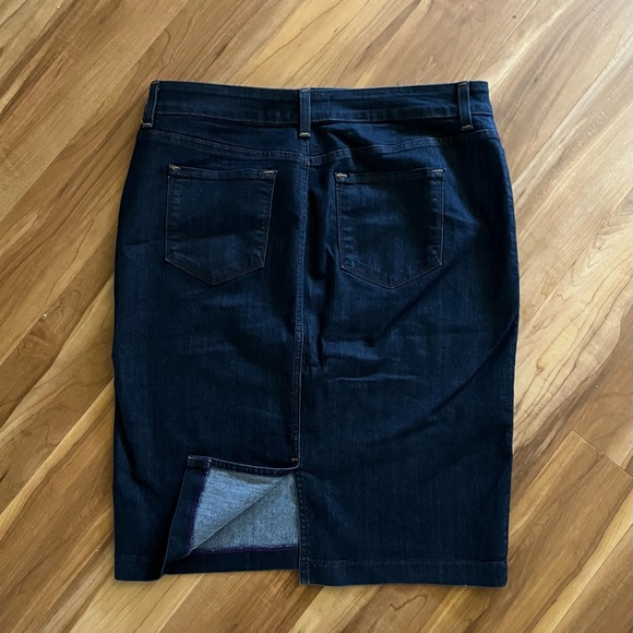 NYDJ Midnight Blue Pencil Skirt - Picture 2 of 4